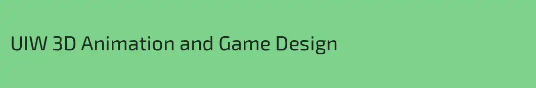 UIW 3D Animation and Game Design